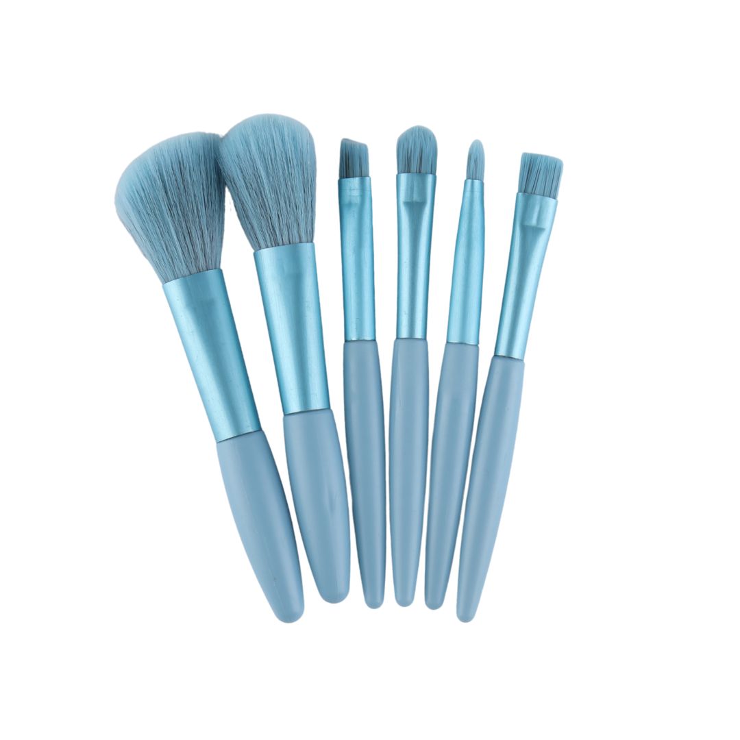 SET DE BROCHAS POR 6 PCS CON ESTUCHE TRANSPARENTE CITY GIRL ZY-8292