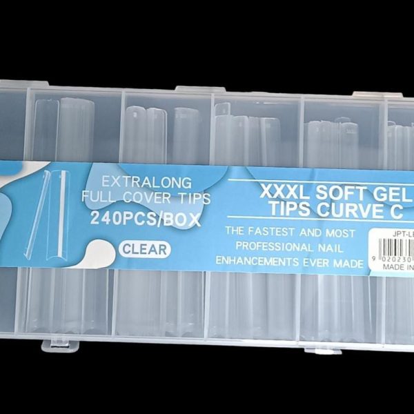 TIPS SOFT GEL XXXL CURVE C, 240 PCS CITY GIRL JPT-LE243