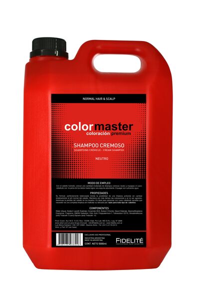 Shampoo Cremoso Neutro 5000ml Colormaster Fidelite 600*4