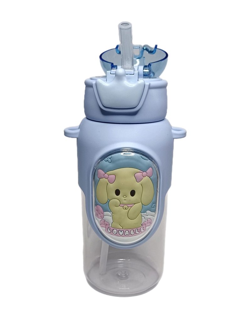 BOTELLA DE AGUA INFANTIL, VARIOS MODELITOS Y COLORES CON TIRA PARA COLGAR BOT-001 - Imagen 2
