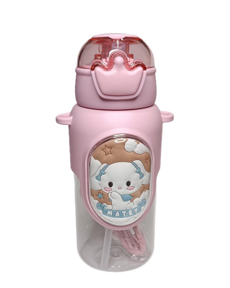 BOTELLA DE AGUA INFANTIL, VARIOS MODELITOS Y COLORES CON TIRA PARA COLGAR BOT-001 - Imagen 4