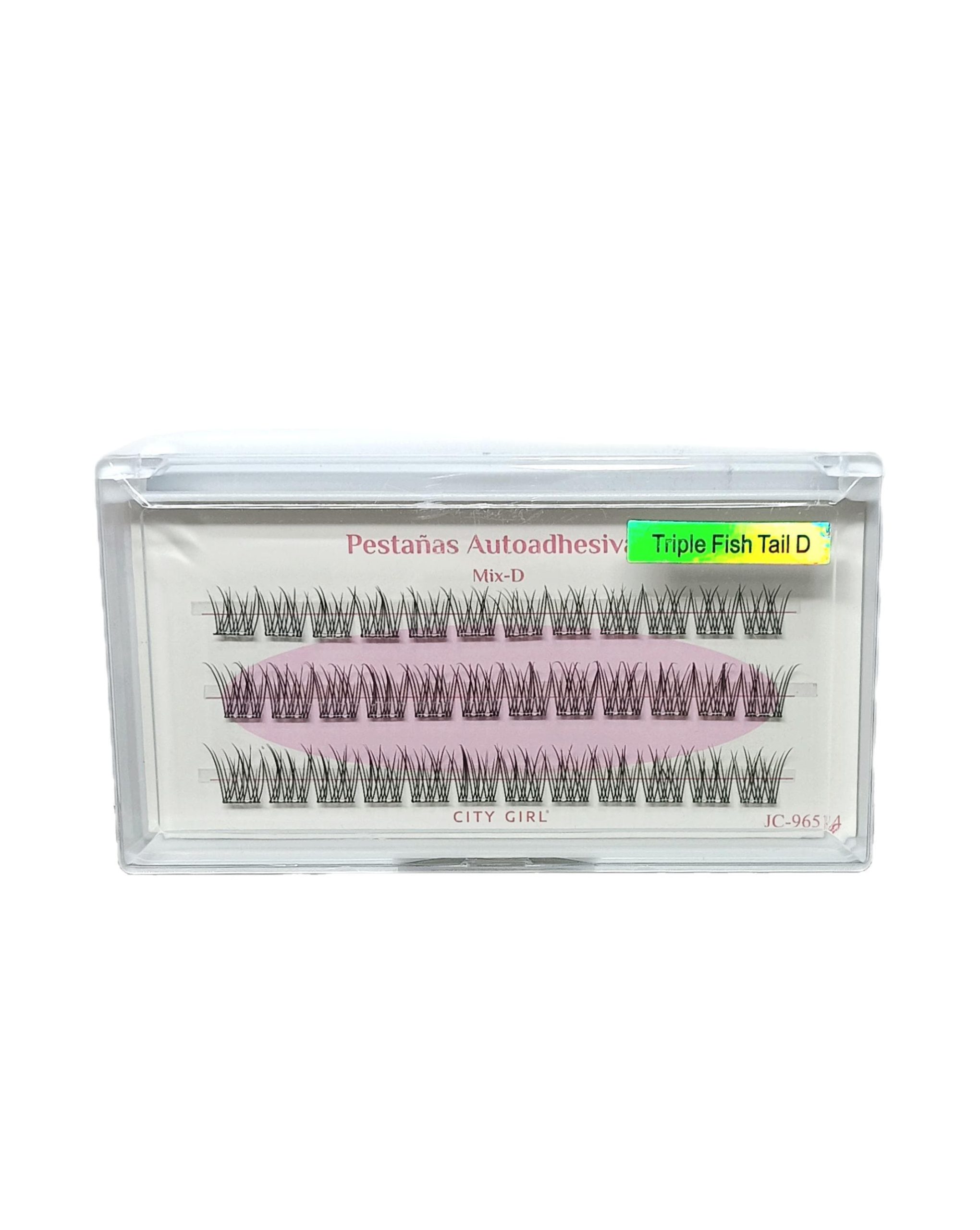 PESTAÑAS AUTOADHESIVAS MIX-D (10,12 Y 14) TRIPLE FISH TAIL D CITY GIRL JC-96514*1000