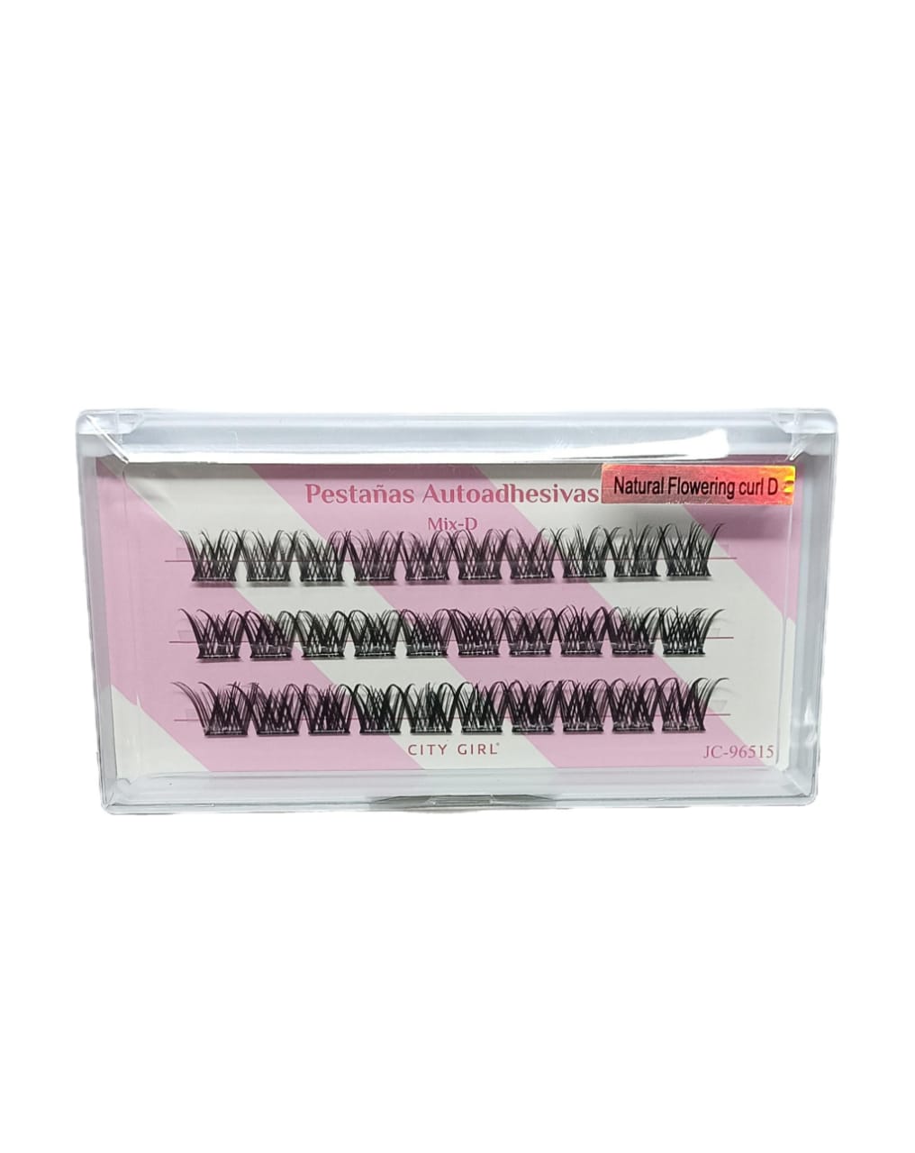PESTAÑAS AUTOADHESIVAS MIX-D (10,12 Y 14) NATURAL FLOWERING CURL D CITY GIRL JC-96515*1000