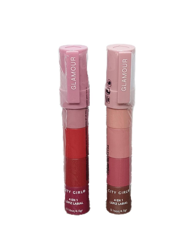 LABIAL 4 EN 1, 2 TONOS CITY GIRL RL-12134*288 - Imagen 2