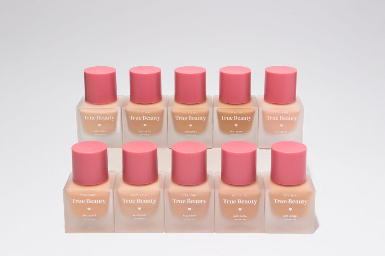 BASE LIQUIDA 30ML, 10 COLORES CITY GIRL RL-12158-R*72