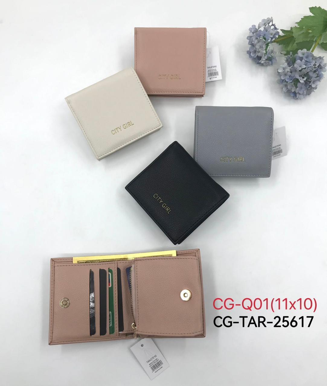 TARJETERO, 4 COLORES CITY GIRL CG-Q01*360