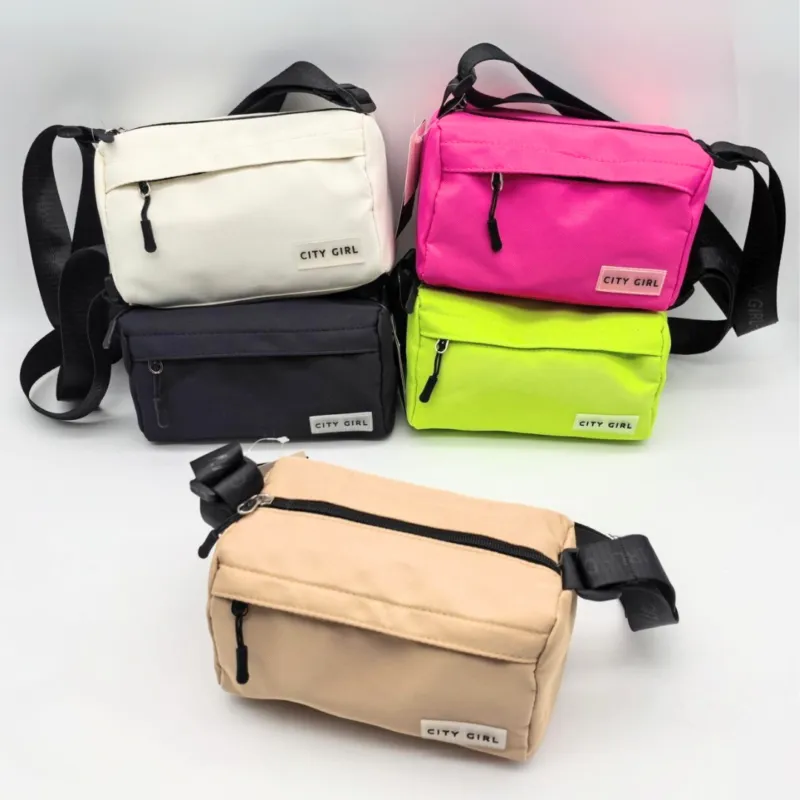 BANDOLERA CUADRADA, VERDE Y FUCSIA CITY GIRL 11208-4*200