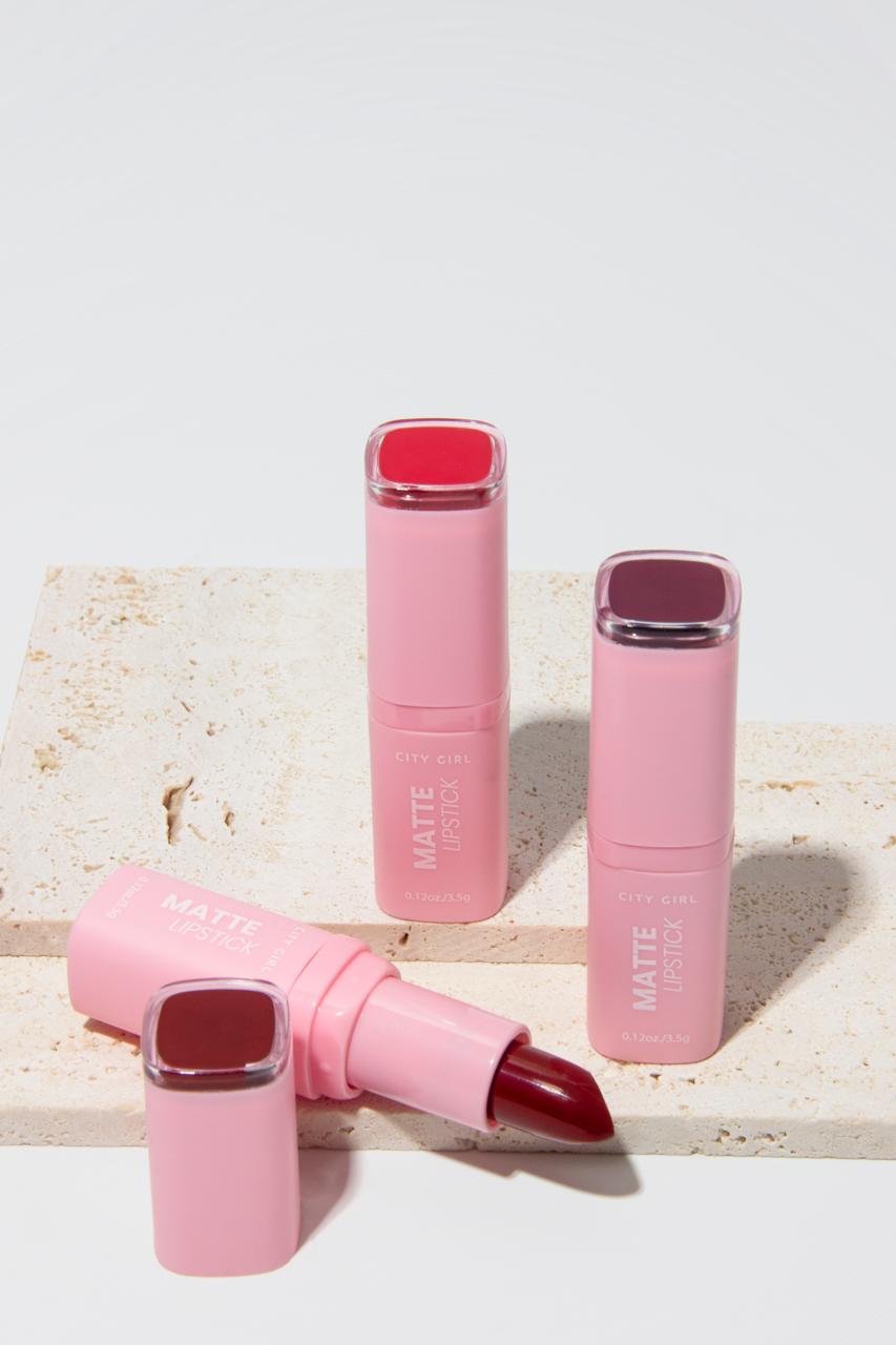 LIPSTICK MATTE DE LARGA DURACION Y A PRUEBA DE AGUA,  CITY GIRL RL-F6635-R*288