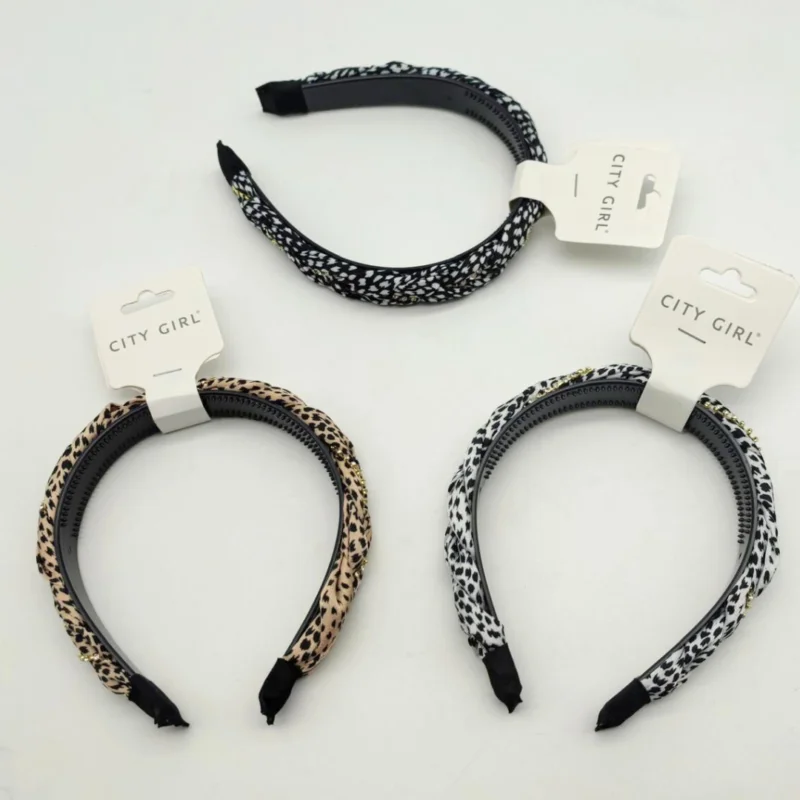 VINCHA ANIMAL PRINT CON STRASS CITY GIRL B-3605-12