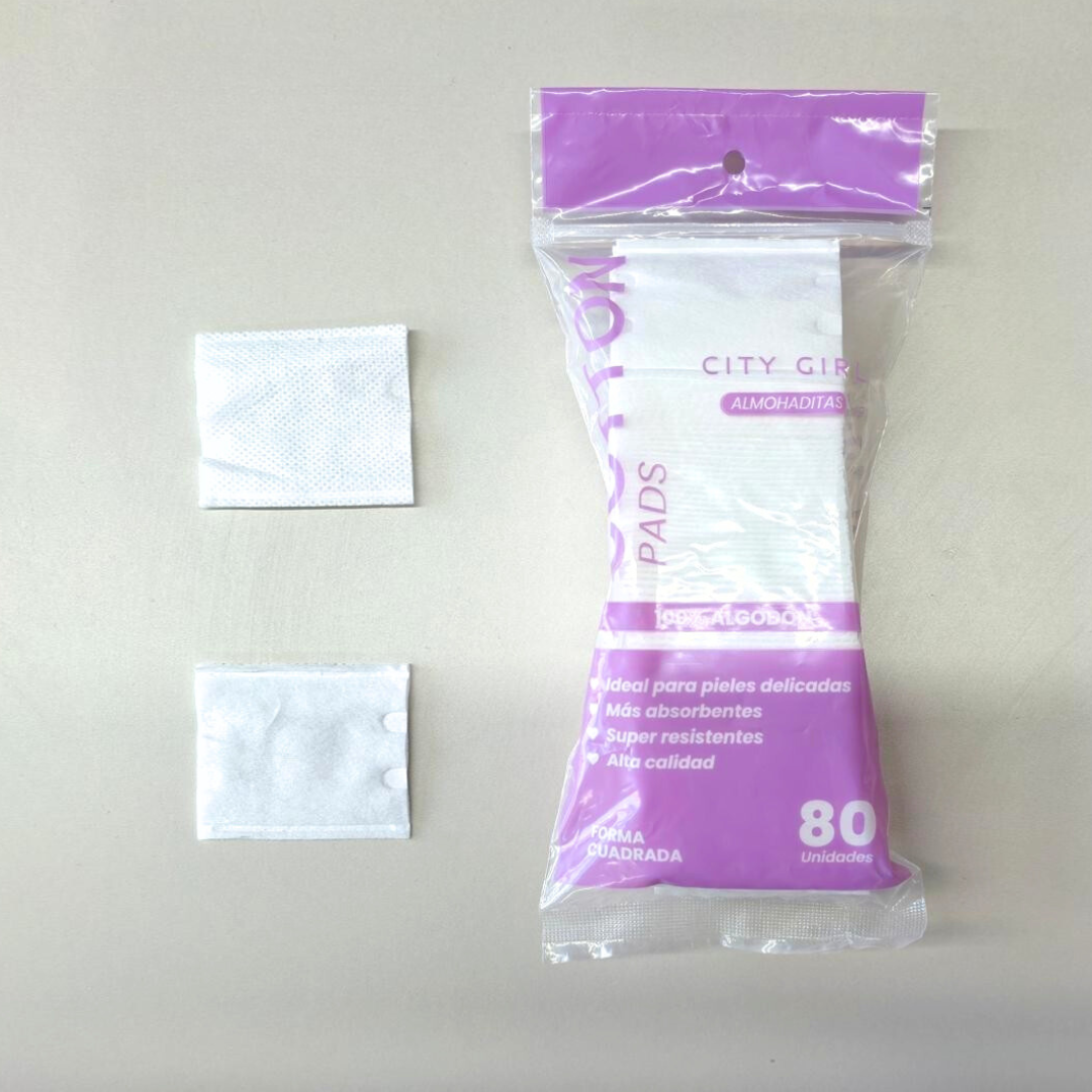 PADS DESMAQUILLANTES CUADRADOS 80PCS CITY GIRL CG-955*288