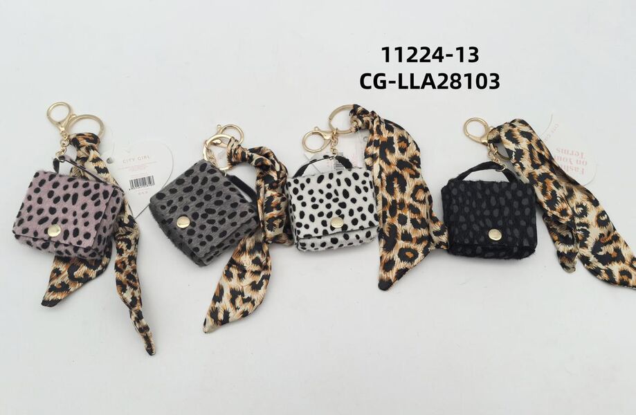 LLAVERO CARTERA CON MOÑO ANIMAL PRINT CITY GRL 11224-13*480