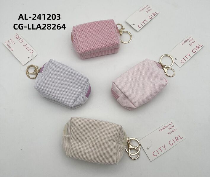 LLAVERO CARTERITA, 4 COLORES CITY GIRL AL-241203*360