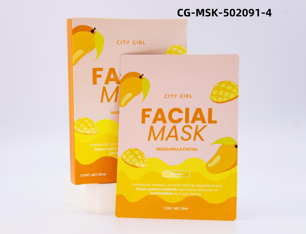 MASCARILLA FACIAL DE MANGO CITY GIRL CG-MSK-502091-4*408