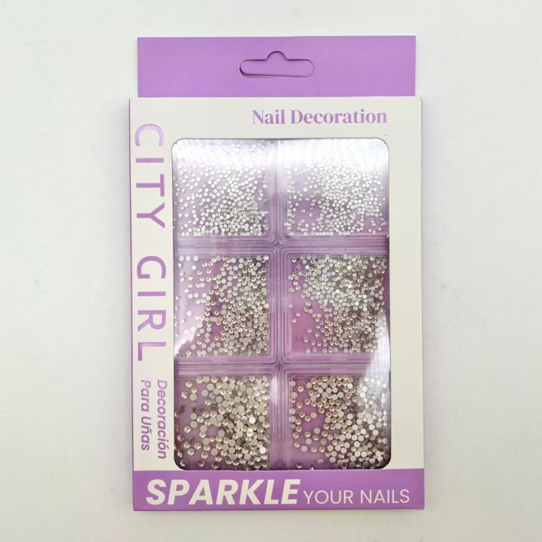 STRASS PLATEADOS CITY GIRL GO-24032*288