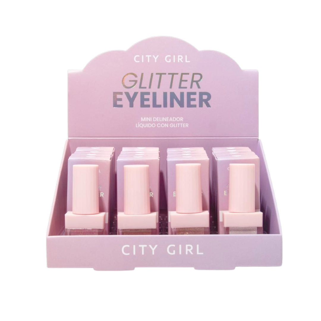 MINI DELINEADOR CON GLITTER CITY GIRL RL-12183*480