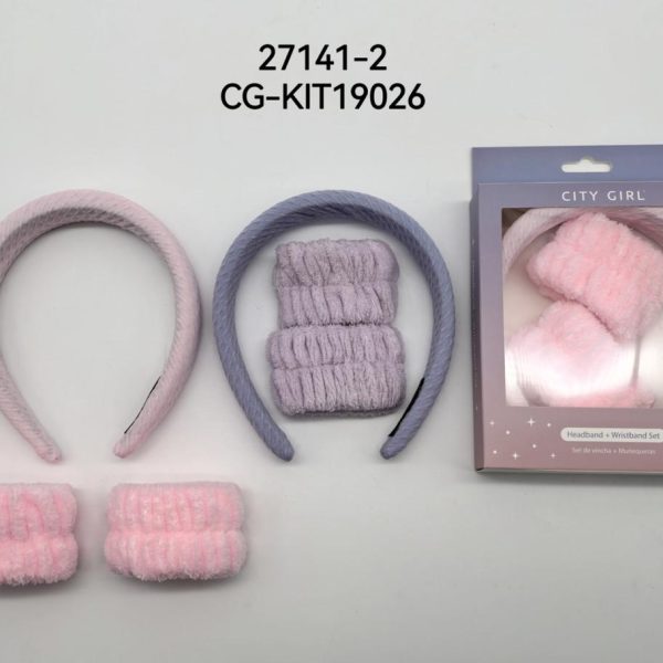 KIT DE VINCHA CON MUÑEQUERAS  27141-2