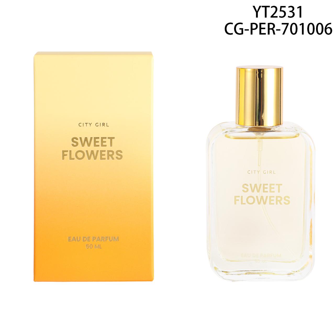 PERFUME SWEET FLOWERS 50ML CITY GIRL YT2531*72