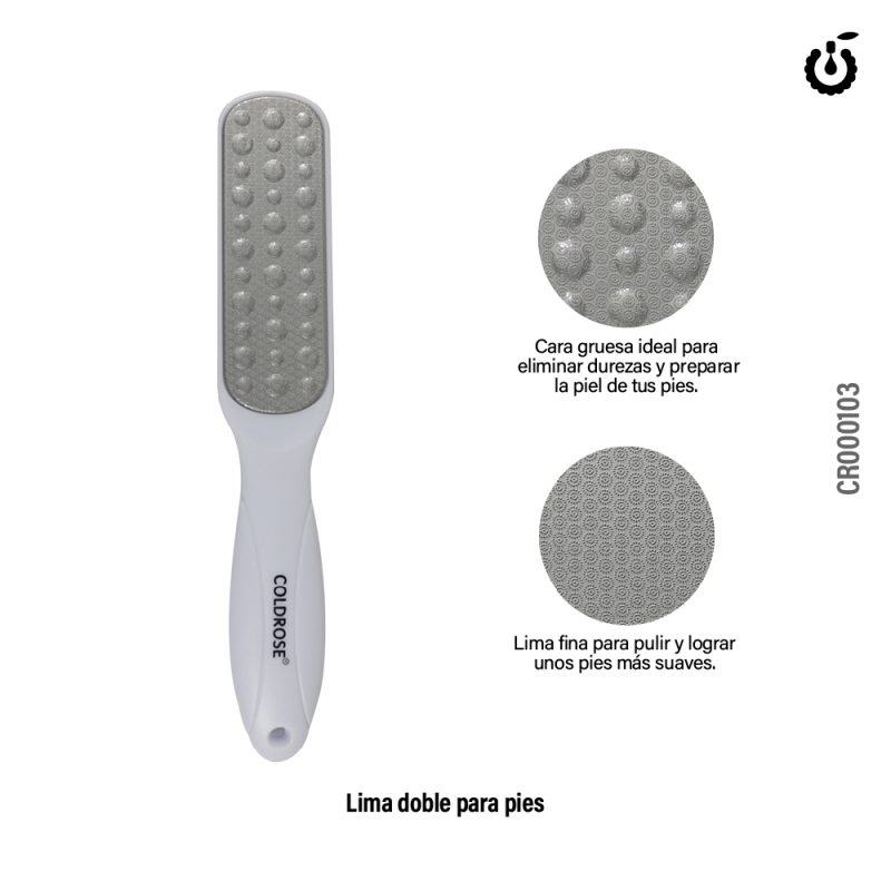 LIMA DOBLE PARA PIES COLDROSE CR000103 - Imagen 2
