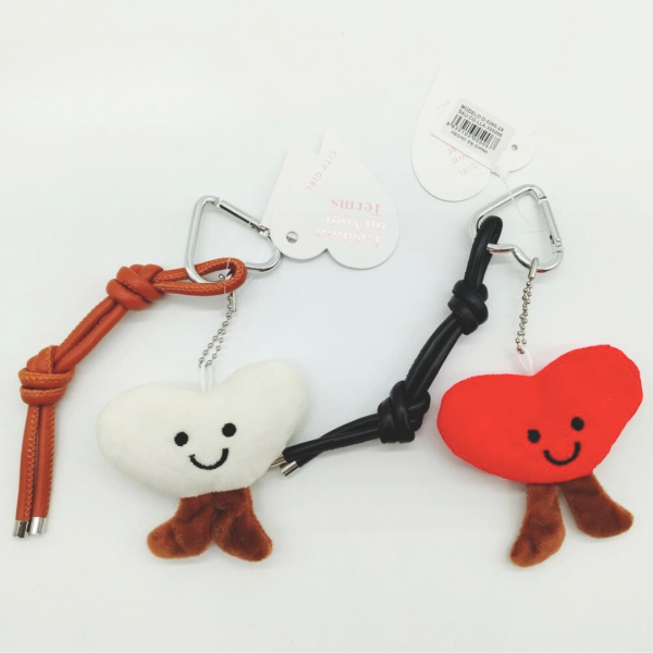 LLAVERO CORAZÓN CON CARITA CITY GIRL D-5285-24*480