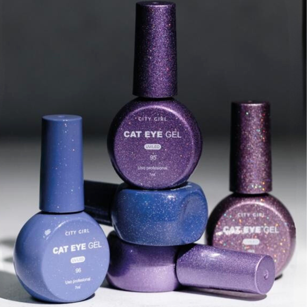 ESMALTE SEMIPERMANENTE OJO DE GATO/CAT EYE 7ML CITY GIRL GJ-3024