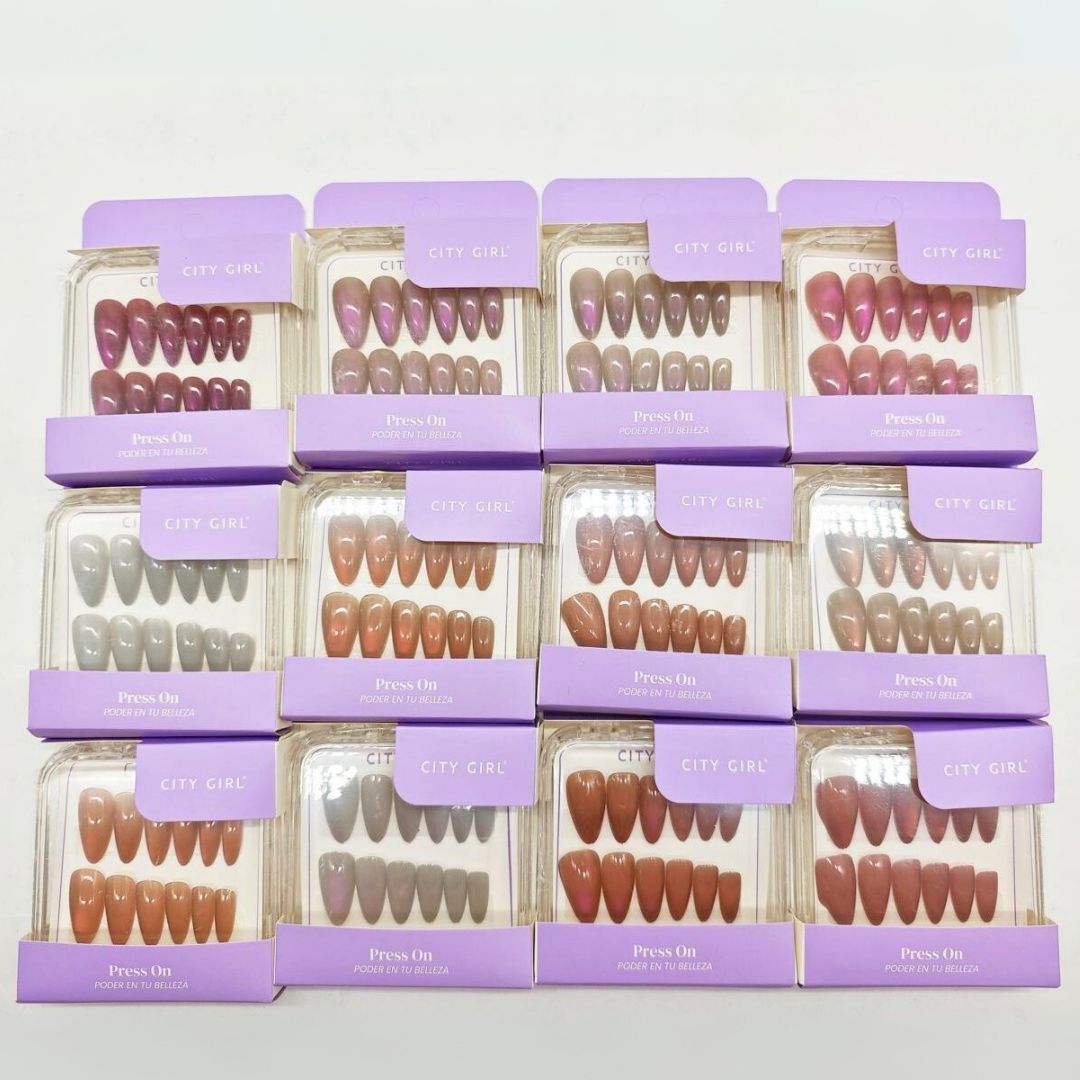 PRESS ON ALMENDRA + CAT EYE CITY GIRL GO-25031*720