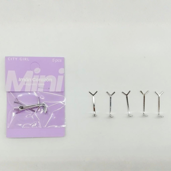 ACCESORIO PARA IMÁN OJO DE GATO/CAT EYE FORMA CORAZON X5PCS CITY GIRL GO-25036*600