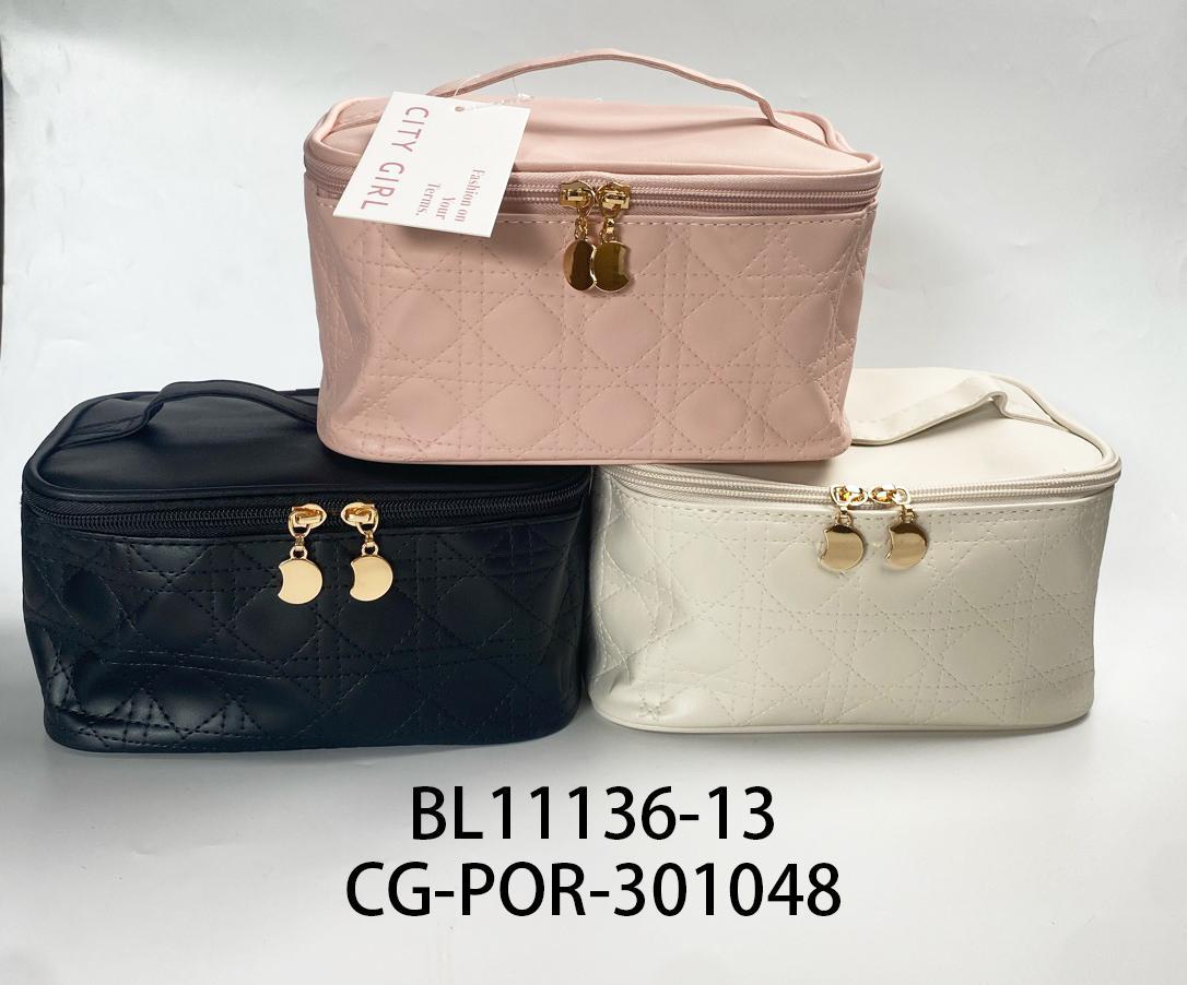 PORTA COSMÉTICOS, 3 COLORES CITY GIRL BL11136-13*200