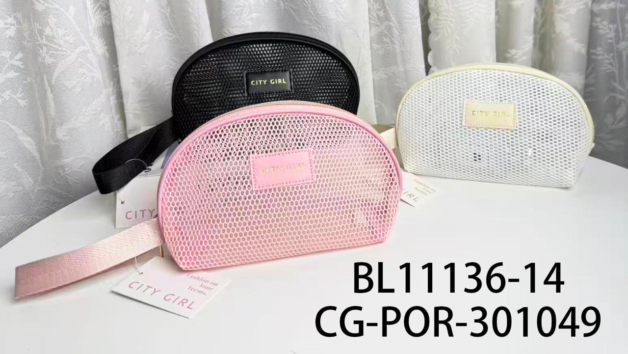 PORTA COSMÉTICOS DE RED, 3 COLORES CITY GIRL BL11136-14*200