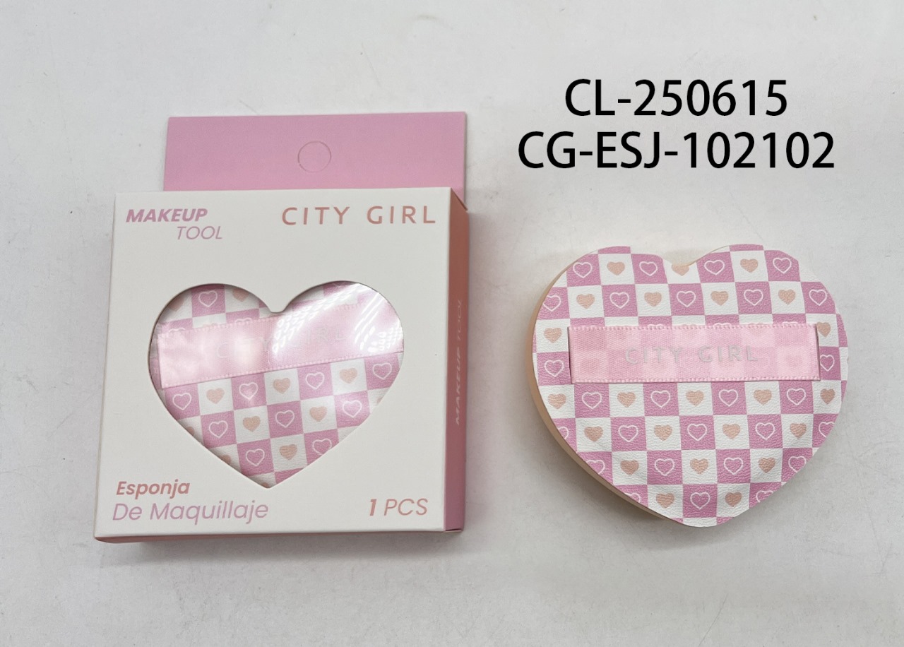 ESPONJA DE MAQUILLAJE CITY GIRL CL-250615*360