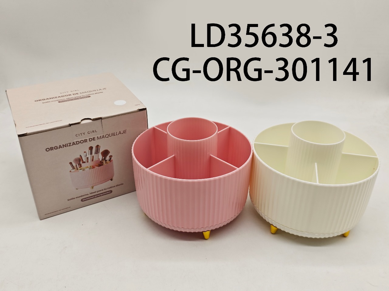 ORGANIZADOR DE MAQUILLAJE CITY GIRL LD35638-3*48