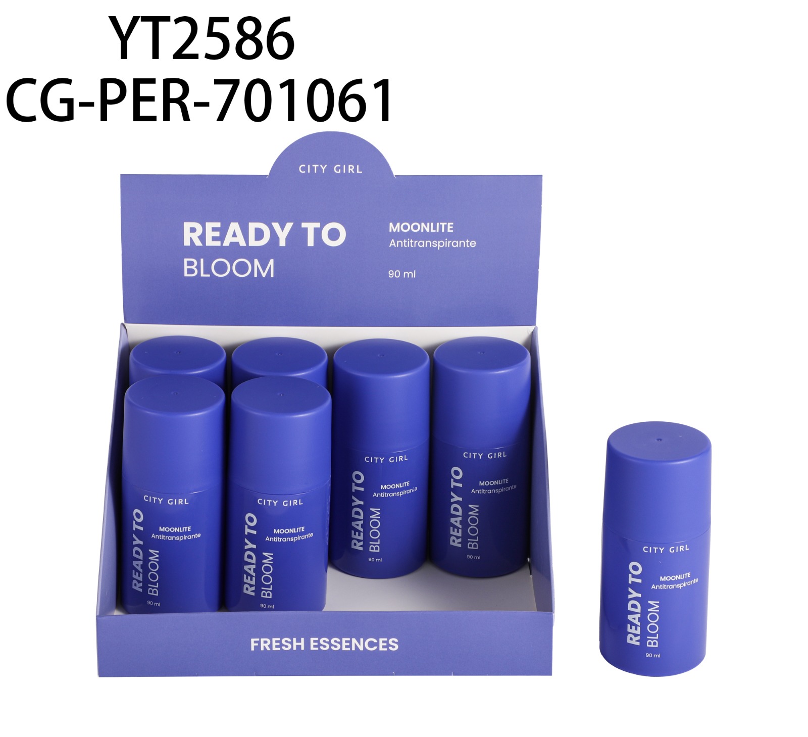 DESODORANTE ANTITRANSPIRANTE EN ROLL-ON “MOONLITE” 90ML CITY GIRL YT2586*96