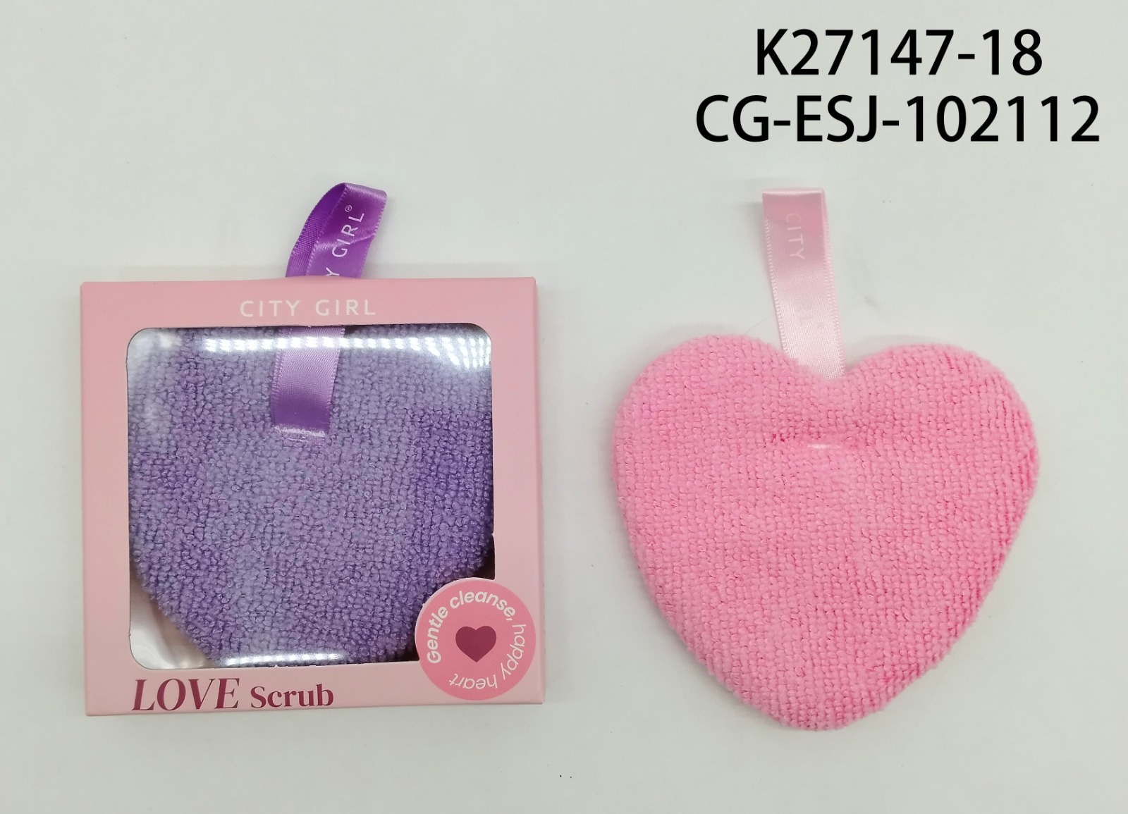 ESPONJA CORAZÓN PARA LIMPIEZA FACIAL CITY GIRL K27147-18