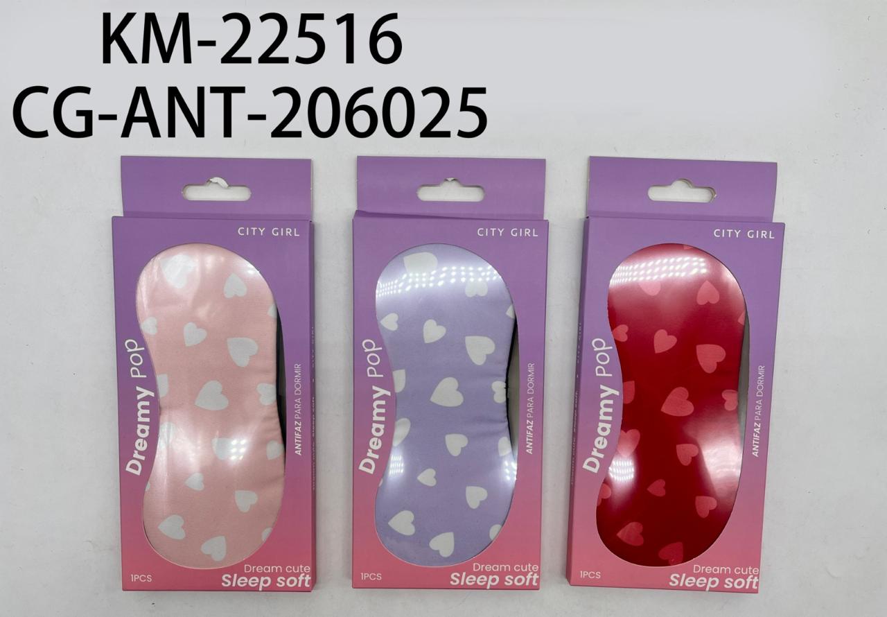 ANTIFAZ CORAZONES, VARIOS COLORES CITY GIRL KM-22516*240