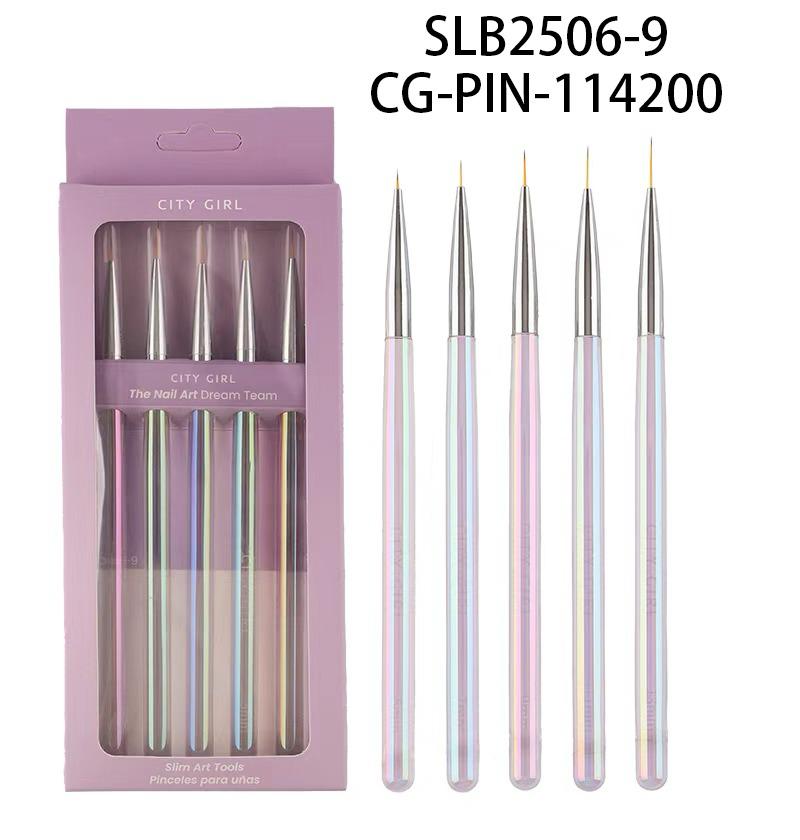 PINCELES LINERS X5 PCS CITY GIRL SLB2506-9*360