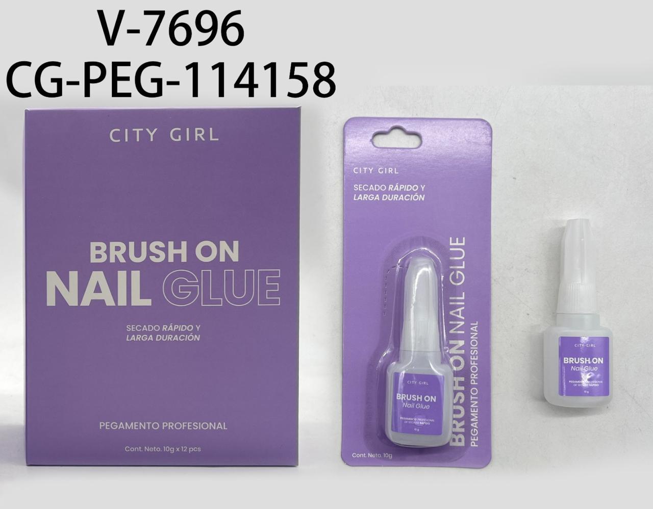 PEGAMENTO CON PINCEL PARA TIPS/PRESS ON CITY GIRL V-7696*1200