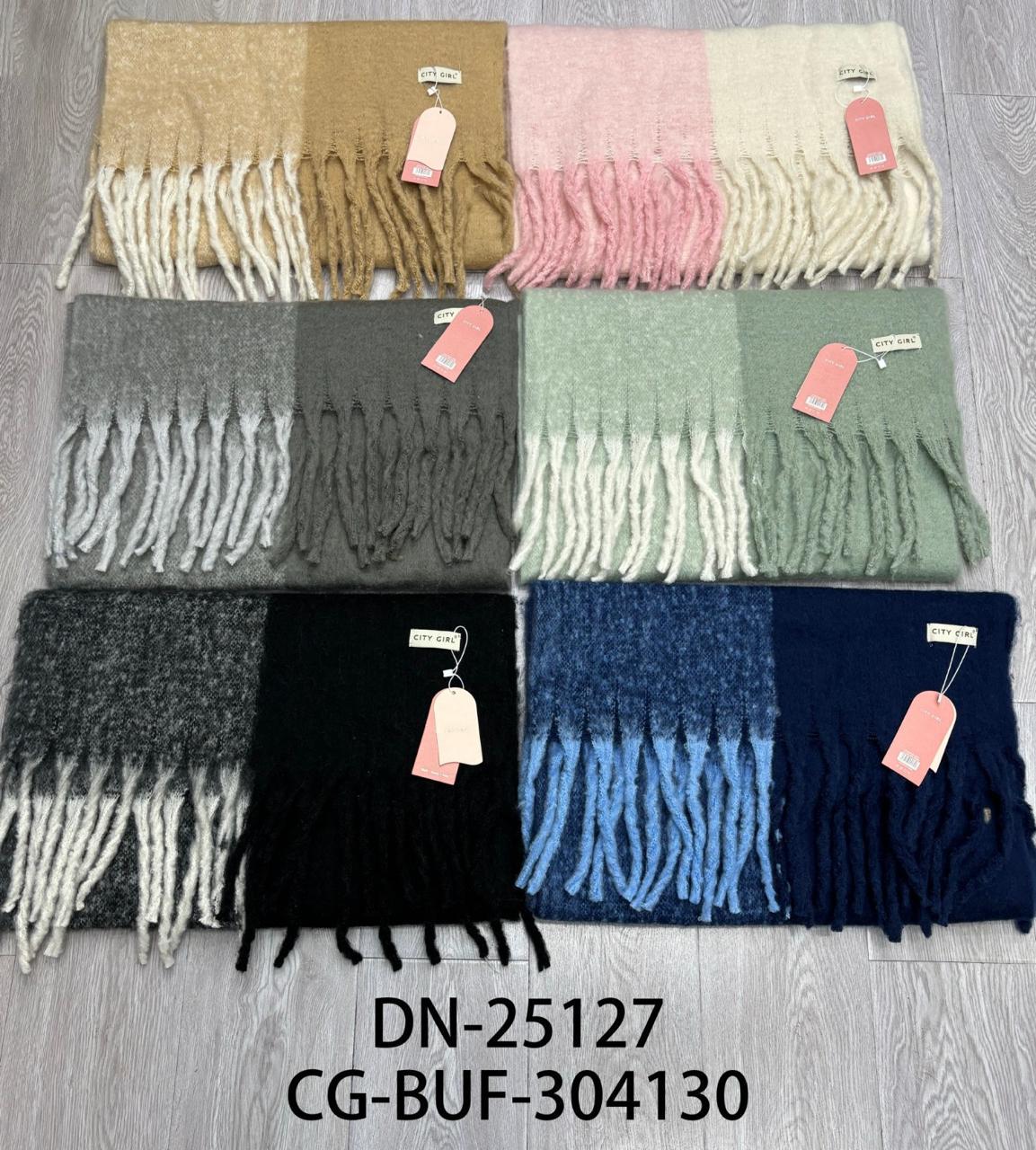 BUFANDA BICOLOR, 6 COLORES CITY GIRL DN-25127*100