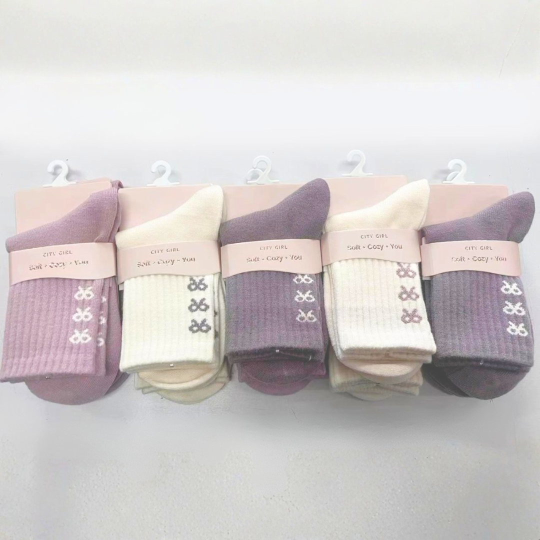 MEDIAS MOÑITOS, PAQUETE X10 PARES CITY GIRL G-253202*500