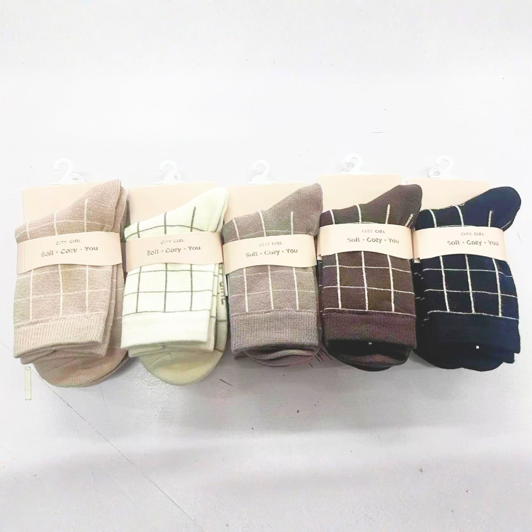 MEDIAS CUADRILLÉ, PAQUETE X10 PARES CITY GIRL G-253206*500