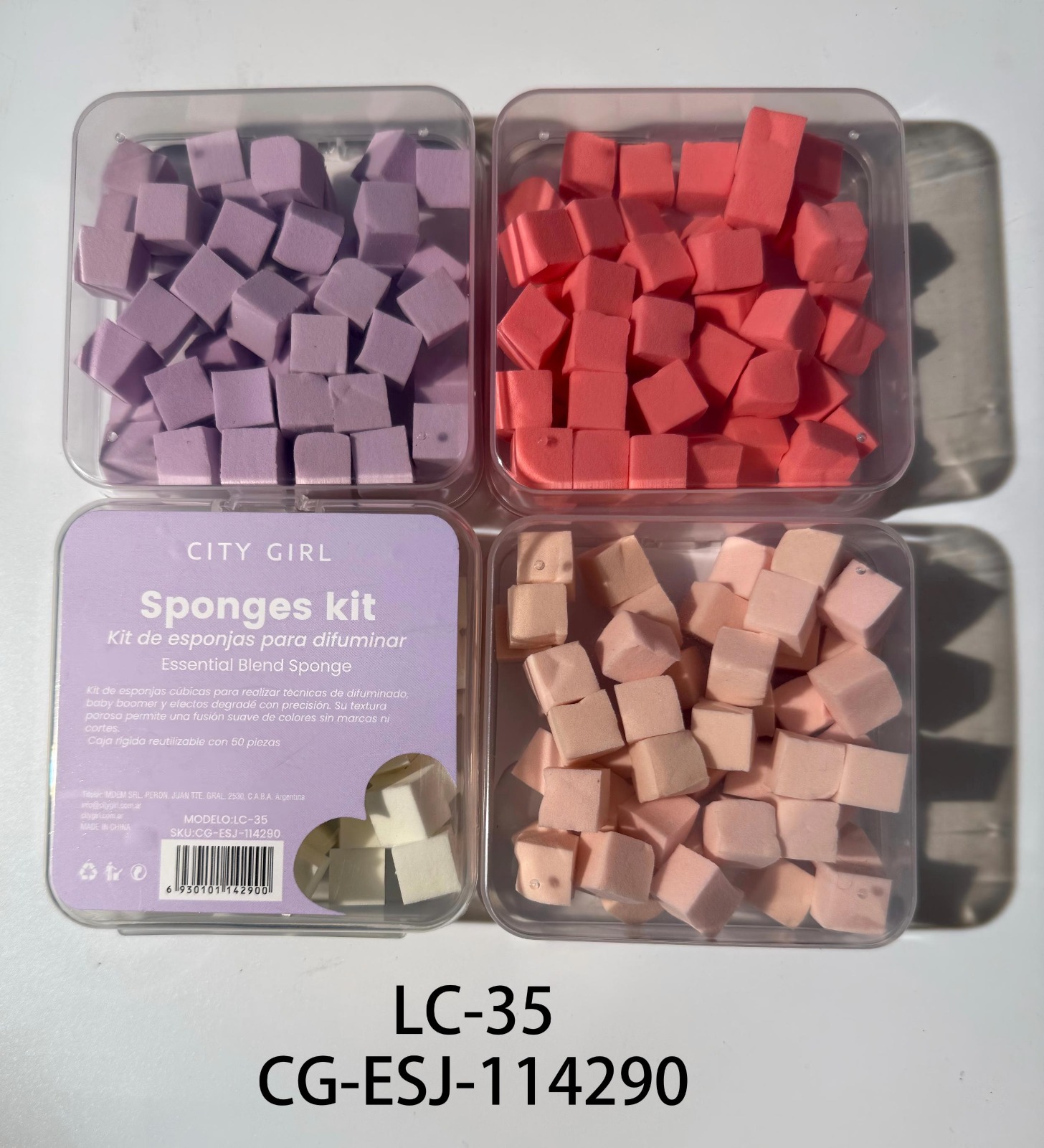 REPUESTO DE ESPONJITAS 50PCS CITY GIRL LC-35*600