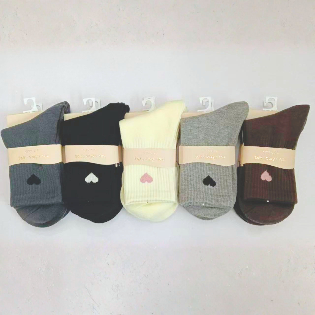 MEDIAS CON CORAZÓN, PAQUETE X10 PARES CITY GIRL SM-31552-2*500