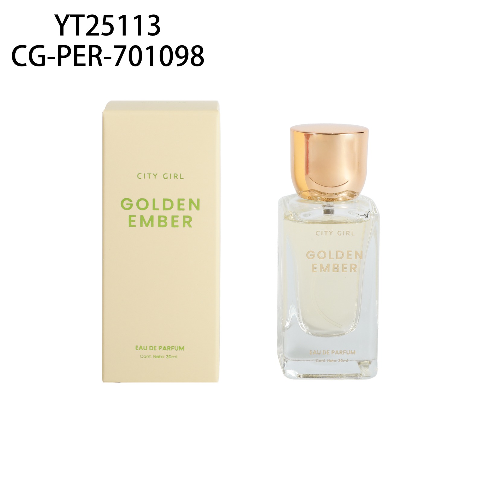 PERFUME GOLDEN EMBER 30ML CITY GIRL YT25113*96