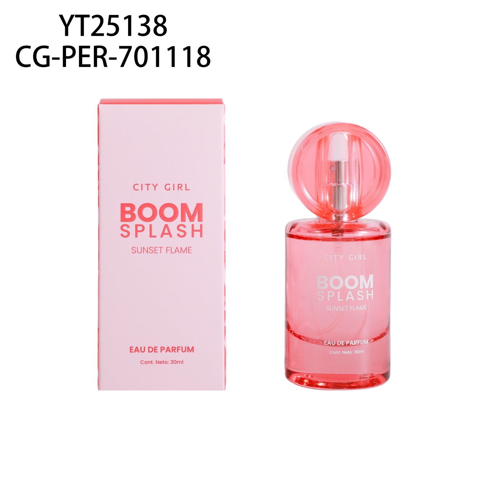 PERFUME BLOOM SPLASH "SUNSET FLAME" 30ML CITY GIRL YT25138*96