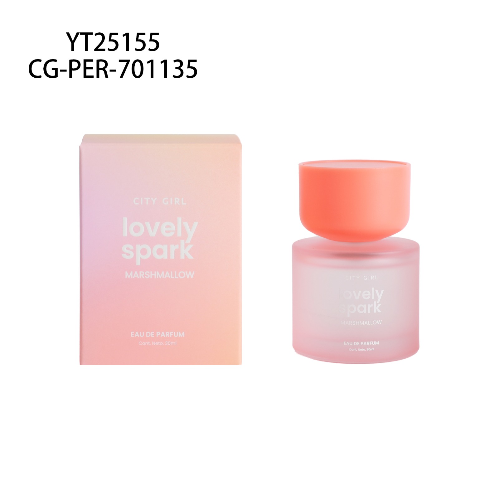 PERFUME LOVELY SPARK "MARSHMALLOW" 30ML CITY GIRL YT25154*96