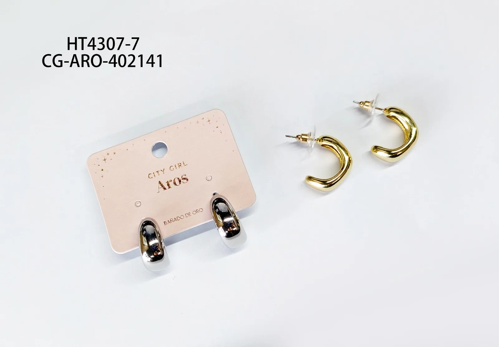 AROS BAÑADOS EN ORO CITY GIRL HT4307-7*600