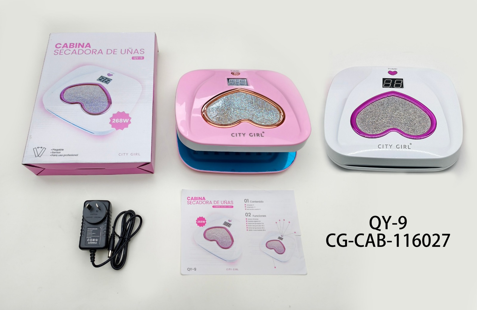 CABINA PARA UÑAS 268W CITYGIRL QY-9