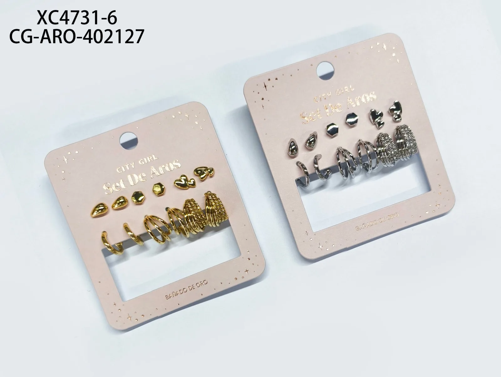 SET DE AROS CITY GIRL XC4731-6*600