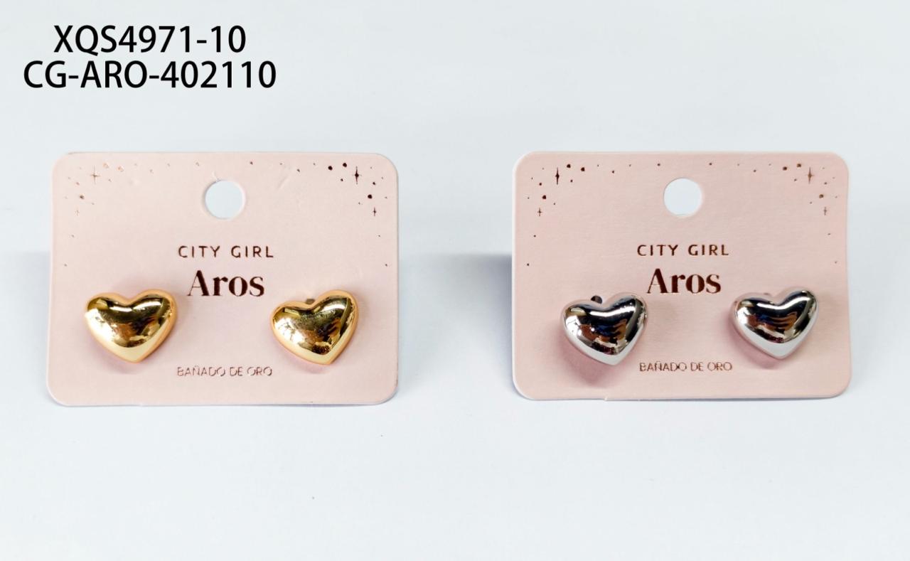 AROS (BAÑADOS EN ORO) CITY GIRL XQS4971-10*600