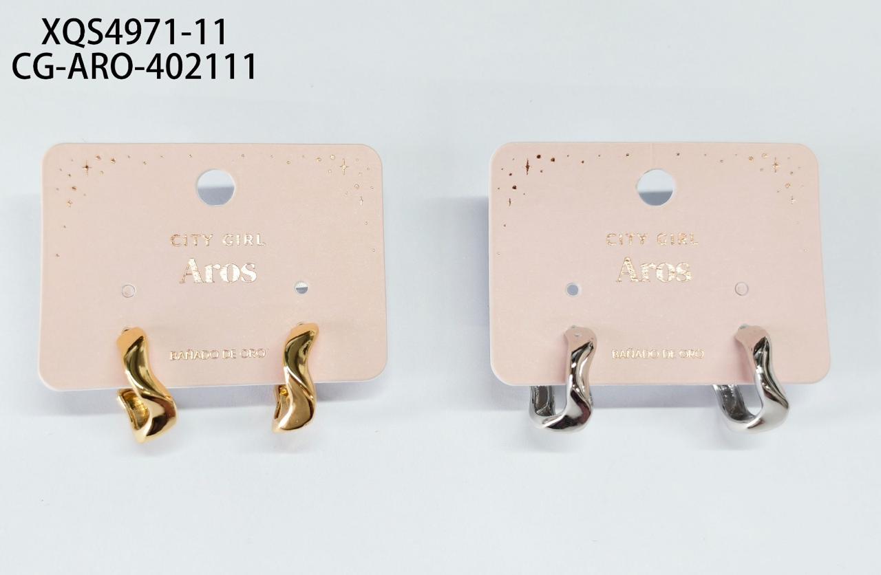 AROS (BAÑADOS EN ORO) CITY GIRL XQS4971-11*600