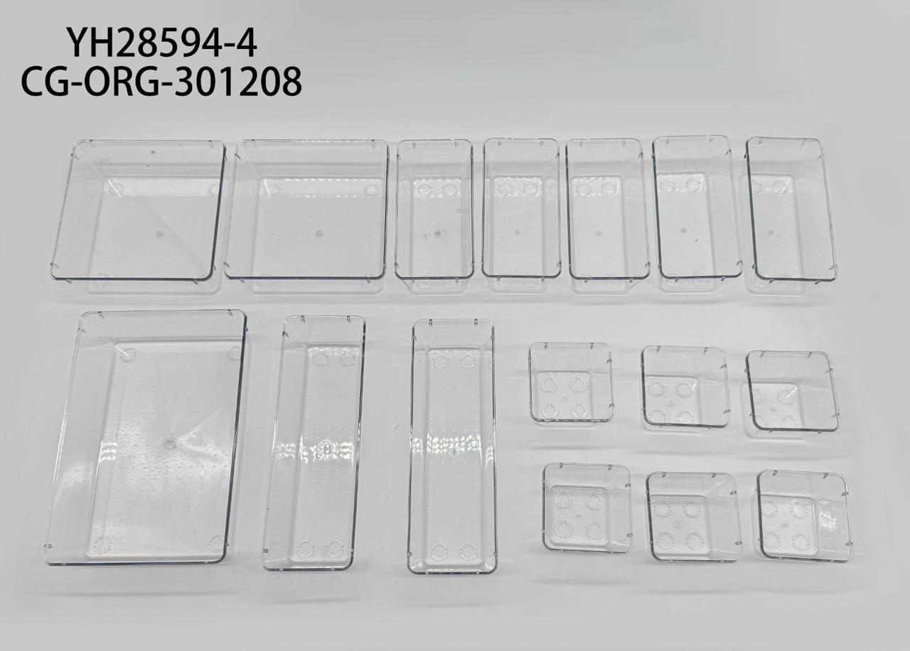 ORGANIZADORES DE ACRILICO X16 PCS CITY GIRL YH28594-4*12