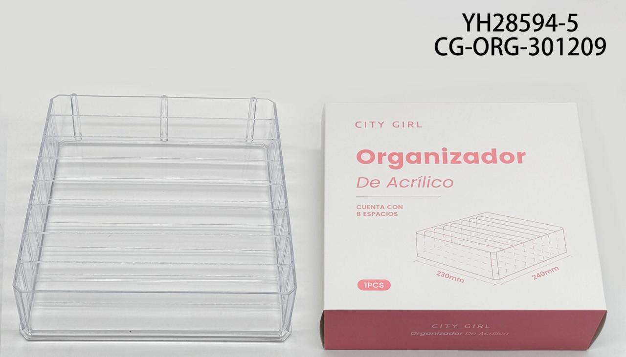 ORGANIZADOR DE ACRILICO (8 ESPACIOS) CITY GIRL YH28594-5*24